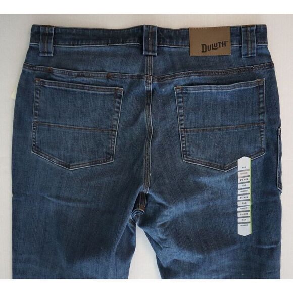 Duluth Men's Sz 35 x 32 Washed Indigo Ballroom Double Flex Relaxed Fit Jeans - Picture 6 of 9